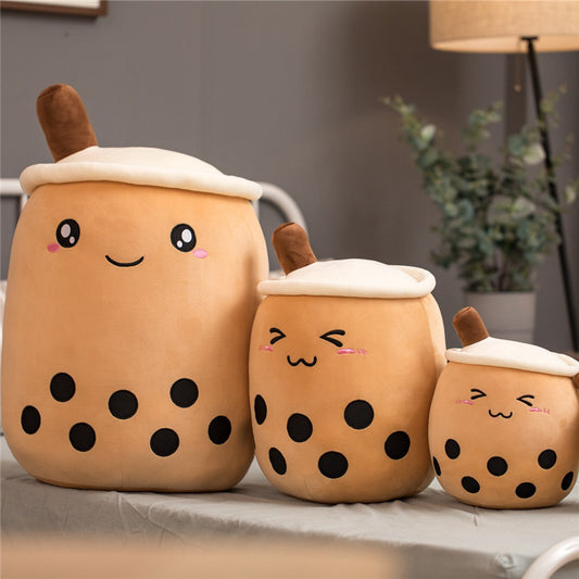 Boba Bubble Tea Pillow Cushion