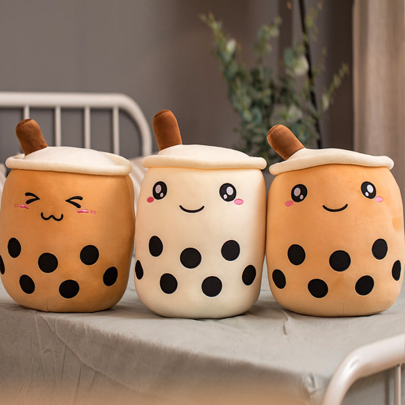 Boba Bubble Tea Pillow Cushion