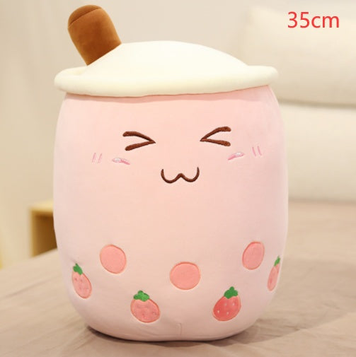 Boba Bubble Tea Pillow Cushion