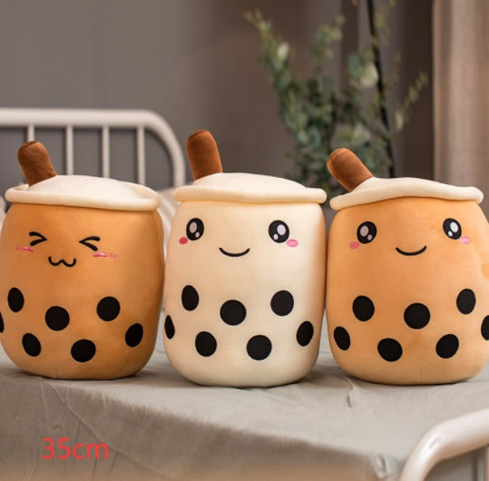 Boba Bubble Tea Pillow Cushion