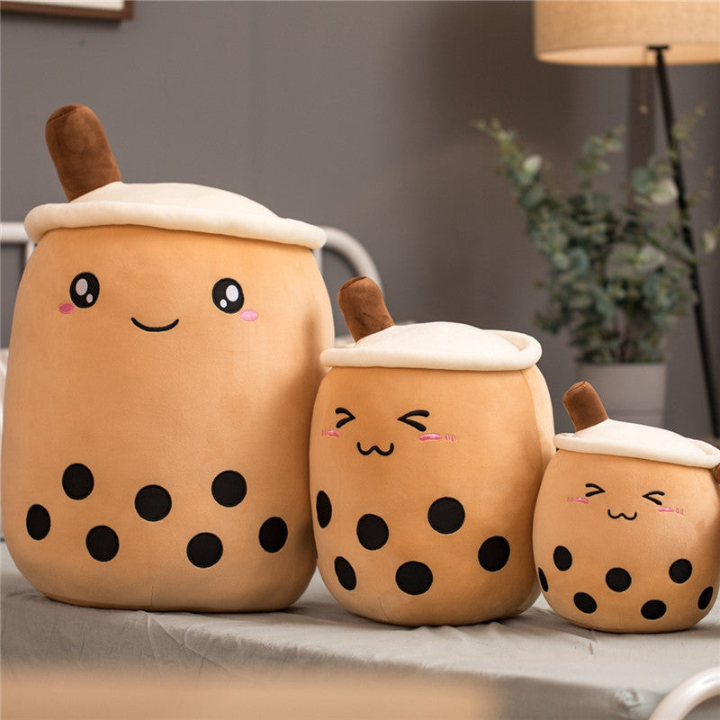 Boba Bubble Tea Pillow Cushion