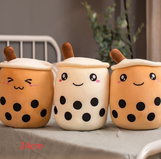 Boba Bubble Tea Pillow Cushion