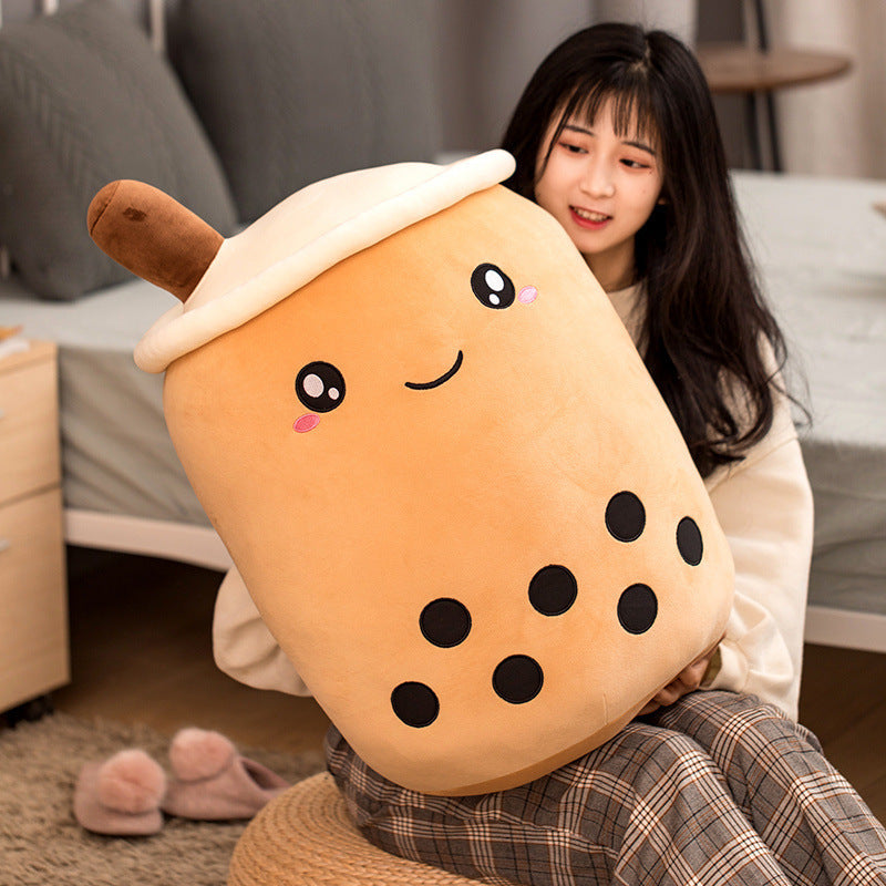 Boba Bubble Tea Pillow Cushion