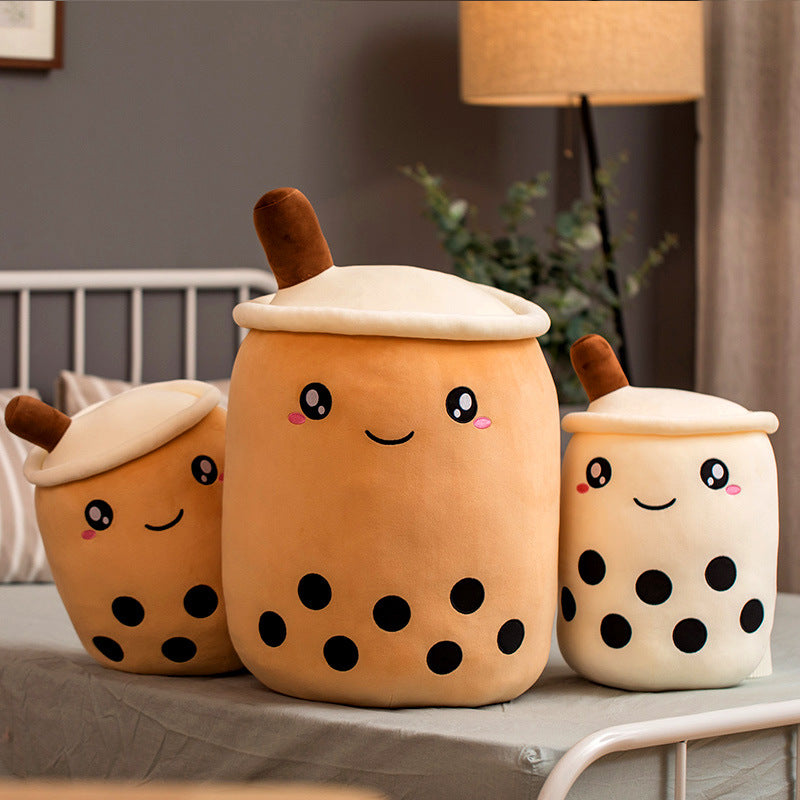 Boba Bubble Tea Pillow Cushion