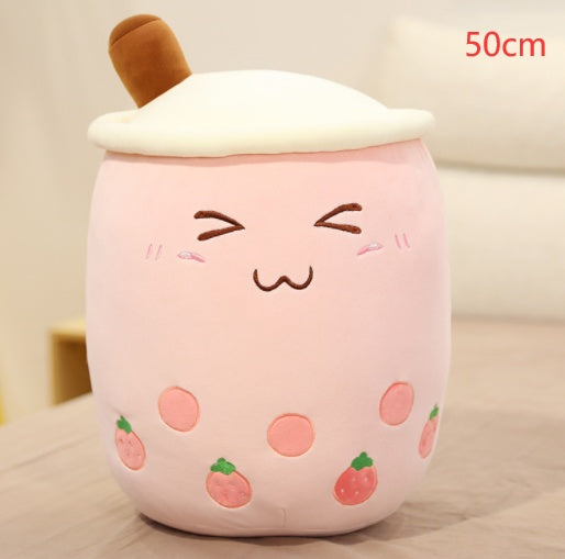Boba Bubble Tea Pillow Cushion
