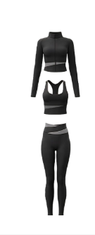 3 piece set! Tracksuits for ladies -sports bra and jacket.