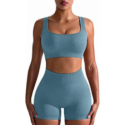 Two Piece Women Clothing Activewear Gym Yoga Sets