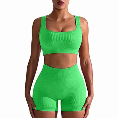 Two Piece Women Clothing Activewear Gym Yoga Sets