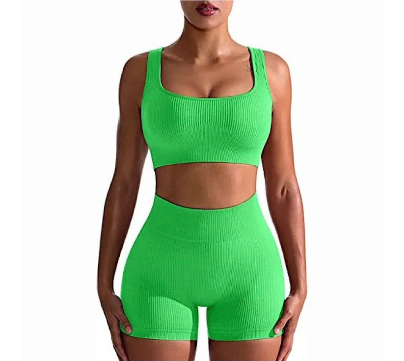 Two Piece Women Clothing Activewear Gym Yoga Sets