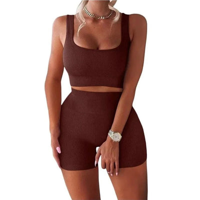 Two Piece Women Clothing Activewear Gym Yoga Sets